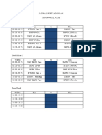 JADWAL PERTANDINGAN Mini Futsal Pare