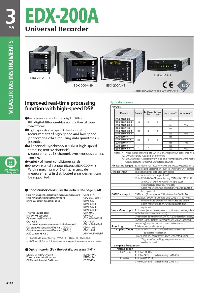 Edx-200a Catalog E2019 01 Eng | PDF