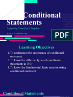 PHP Conditional Statements