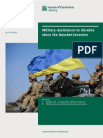 Military Assistance To Ukraine Since The Russian Invasion