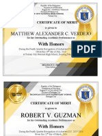 Award Certificates Templates by Sir Tristan Asisi