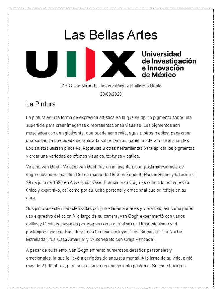 Las Bellas Artes PDF