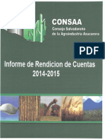 Informe de Rendicion de Cuentas Del CONSAA 2014-2015