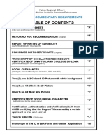 Table of Contents