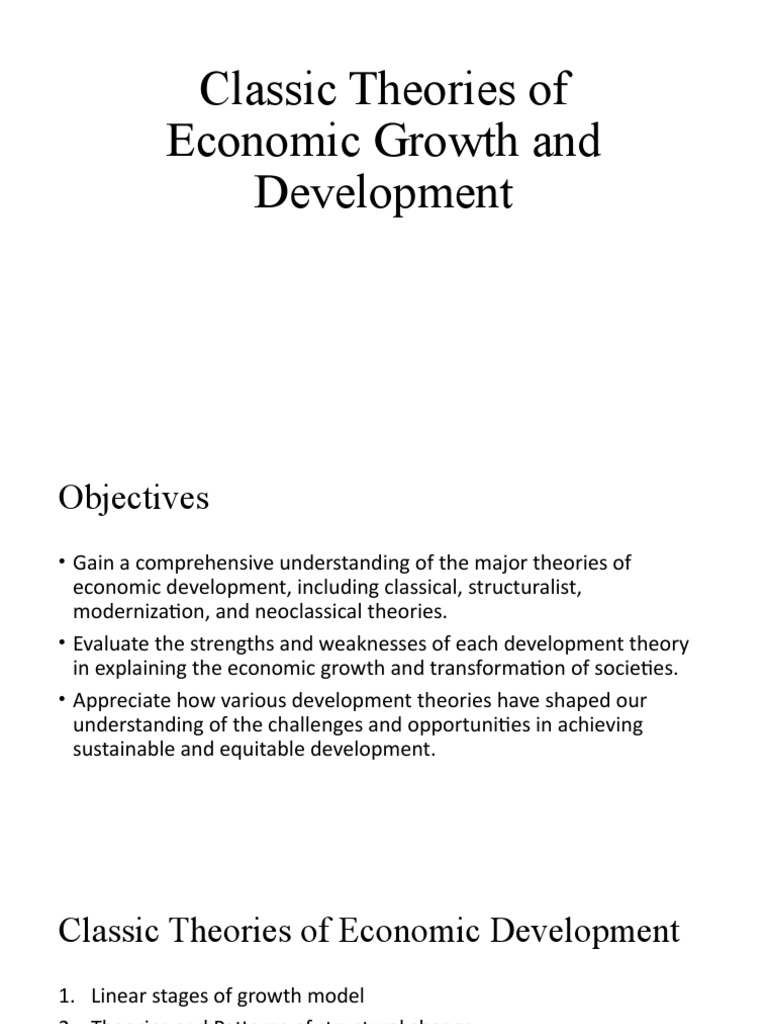 Economic Growth Theories Explained | PDF | Market Economy | Economic Growth