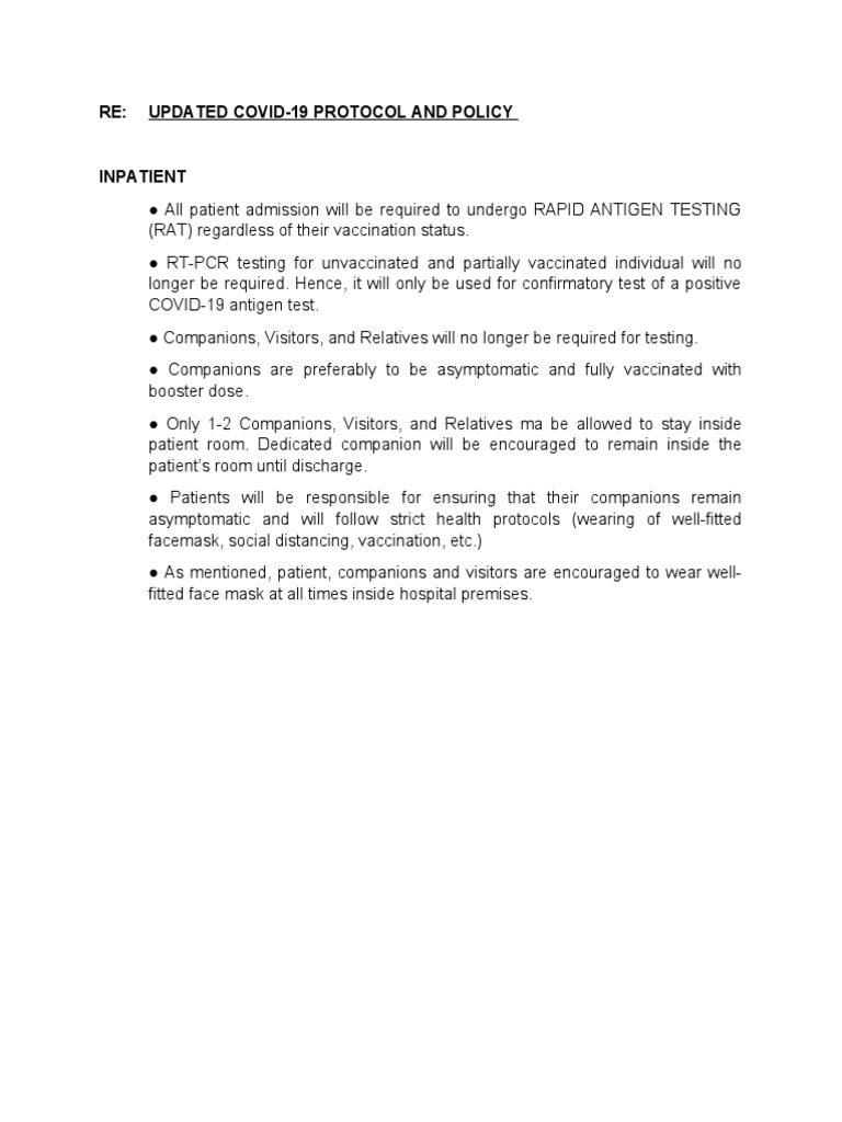 Updated Covid Protocol PDF