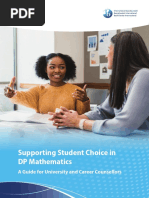 Ucc Supporting Student Choice in Mathematics en
