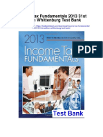 Income Tax Fundamentals 2013 31st Edition Whittenburg Test Bank