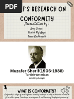 Sherif's Research On Conformity