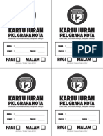 Kartu Iuran Pkl