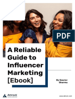 A Reliable Guide To Influencer Marketing Ebook