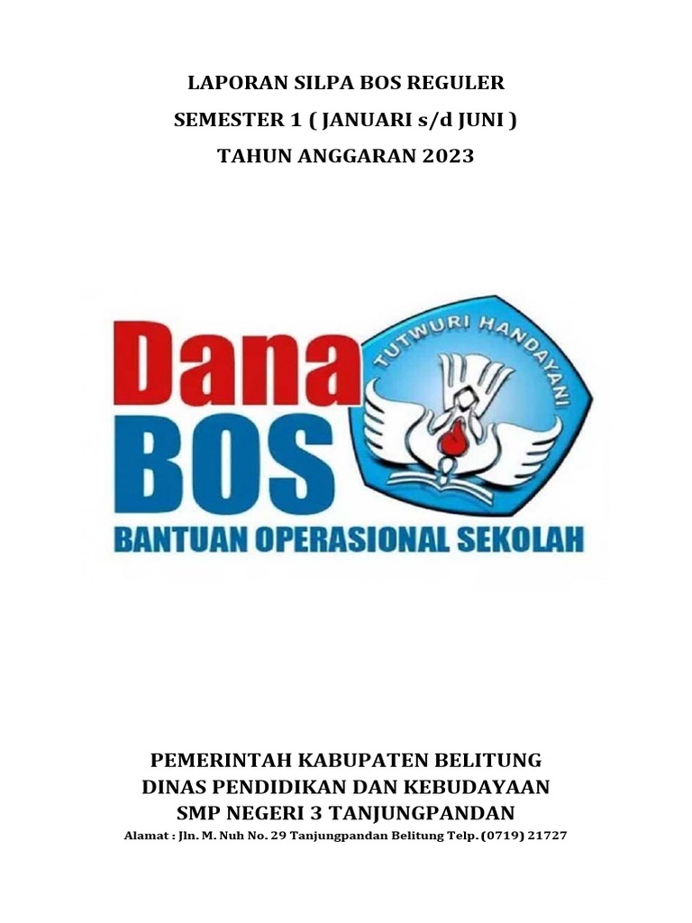 Cover Laporan Bos Reguler | PDF