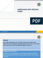 Kesesuain RPP Dengan Video