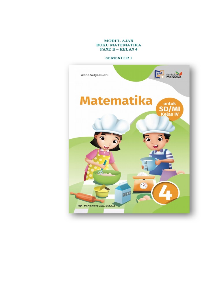 Modul Ajar Ma Matematika Fase B Kelas 4 Repaired Pdf