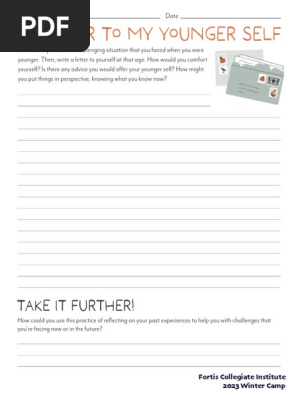 A Letter to My Younger Self