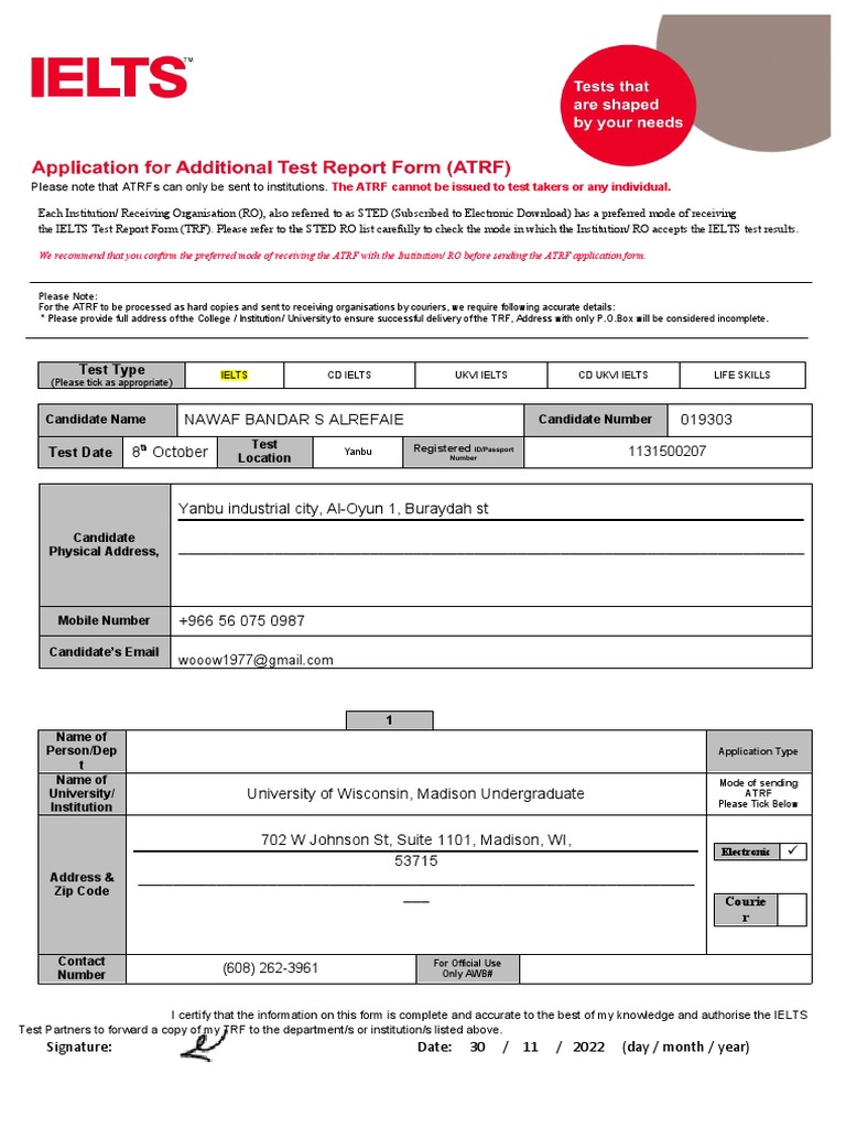 ATRF Application and Payment Guide | PDF | International English ...