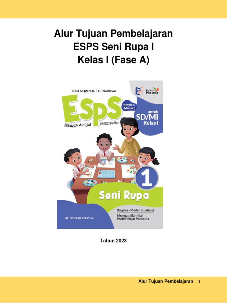 Atp seni rupa fase a kelas 1 pdf