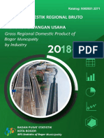 Produk Domestik Regional Bruto Kota Bogor Menurut Lapangan Usaha 2018-2022