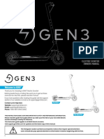 GEN3 Electric Scooter Owners Manual-English