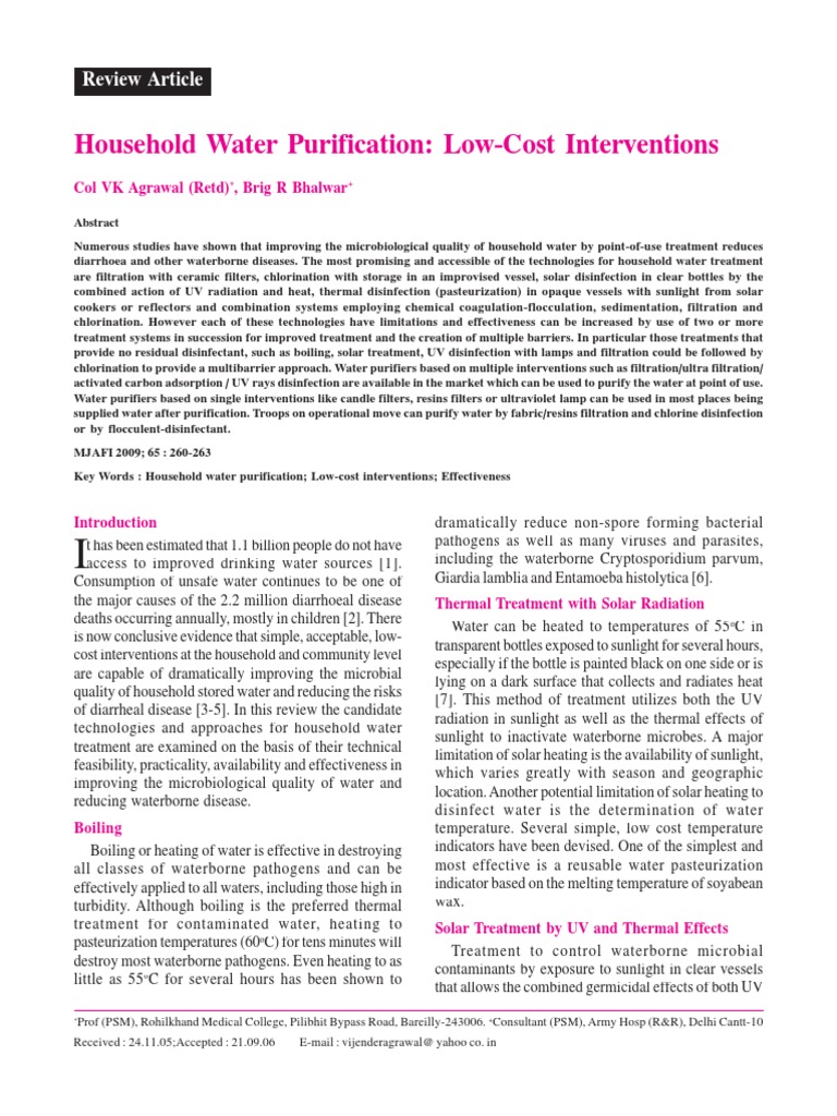 Cost 1 PDF Water Purification Chemistry