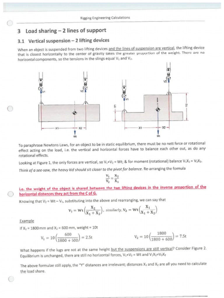 Rigging Engineering Calculation Part 2 | PDF