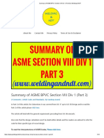 Summary of ASME BPVC Section VIII Div 1 (Part 3) - Welding & NDT