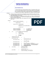 MINING ENGINEERING 1 Applied Mathematics Solutions