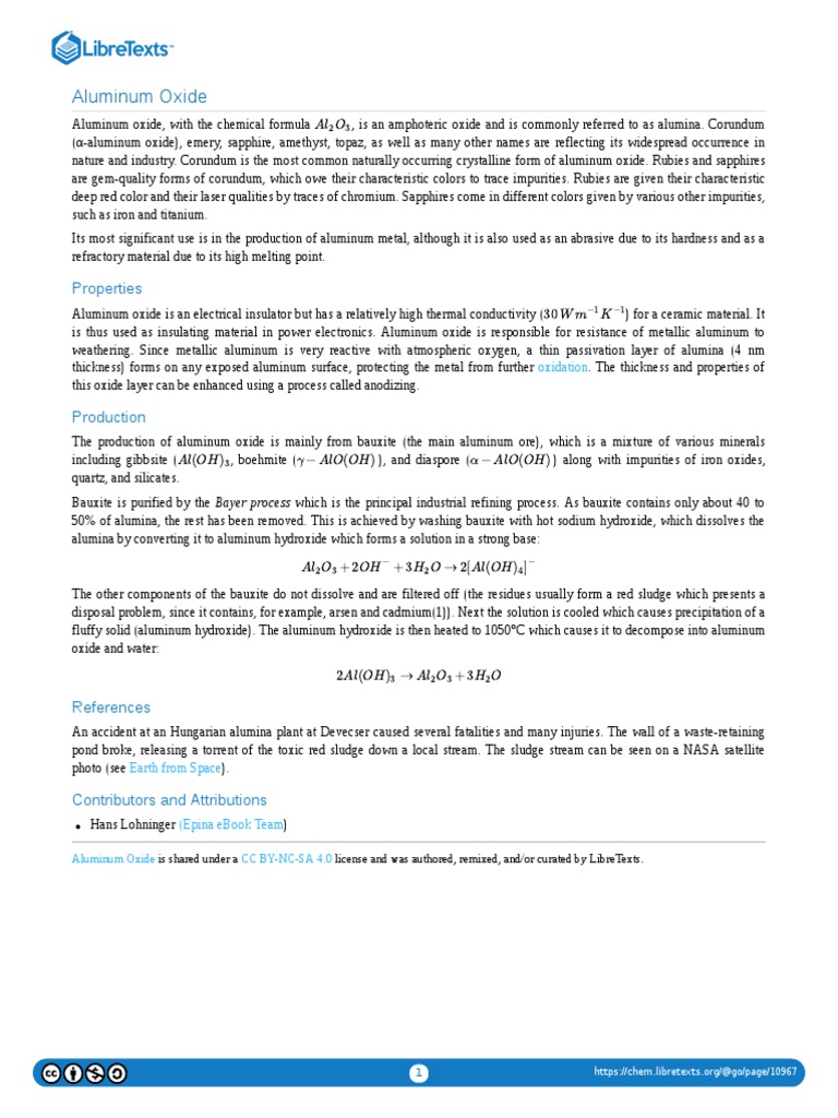 Aluminum - Oxide Production Process | PDF | Aluminium Oxide | Aluminium