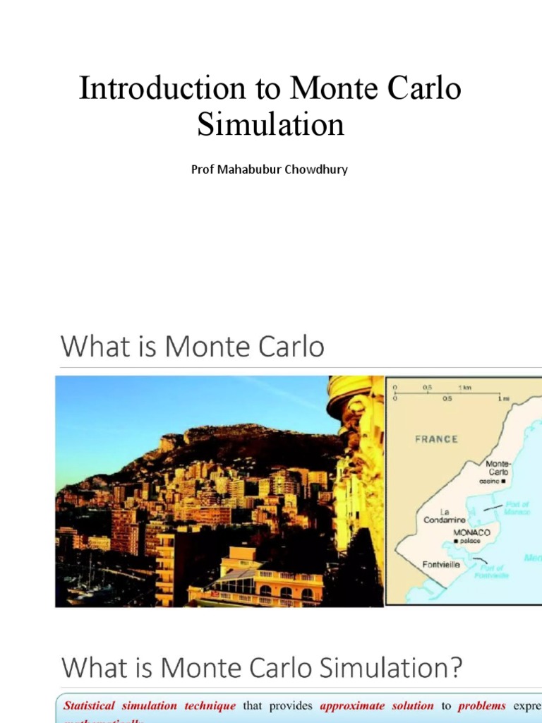 Introduction to Monte Carlo Simulation PDF