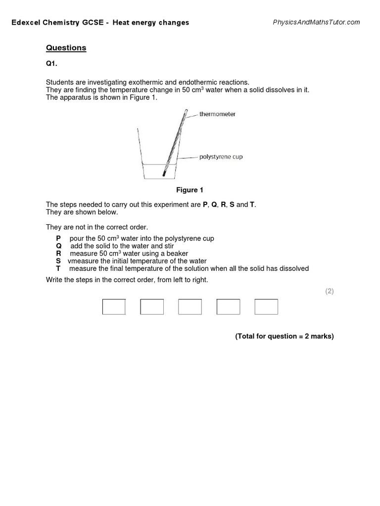 Exothermic and Endothermic Reactions Guide | PDF