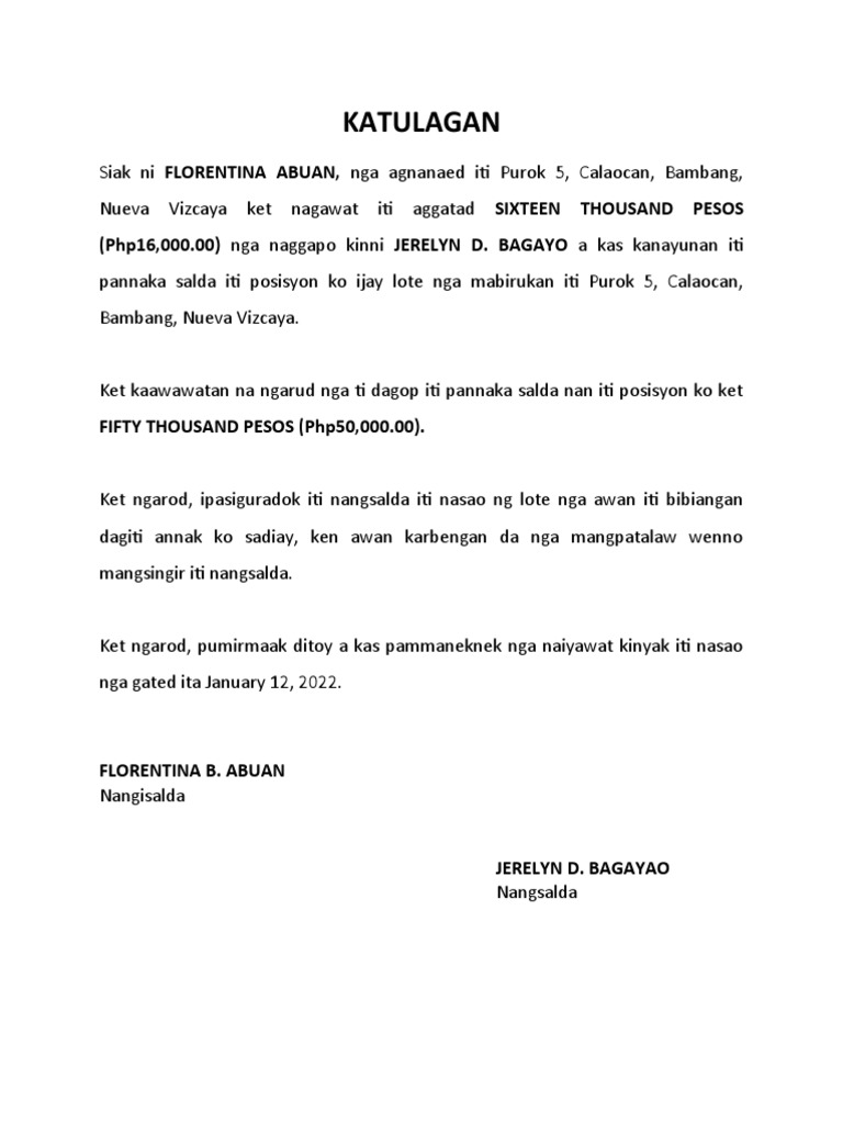 ##Ilocano Letter Lupa Land | PDF