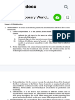 THE Contemporary World GE 3 Module Final - UNIT I. INTRODUCTION TO GLOBALIZATION Overview This Unit - Studocu