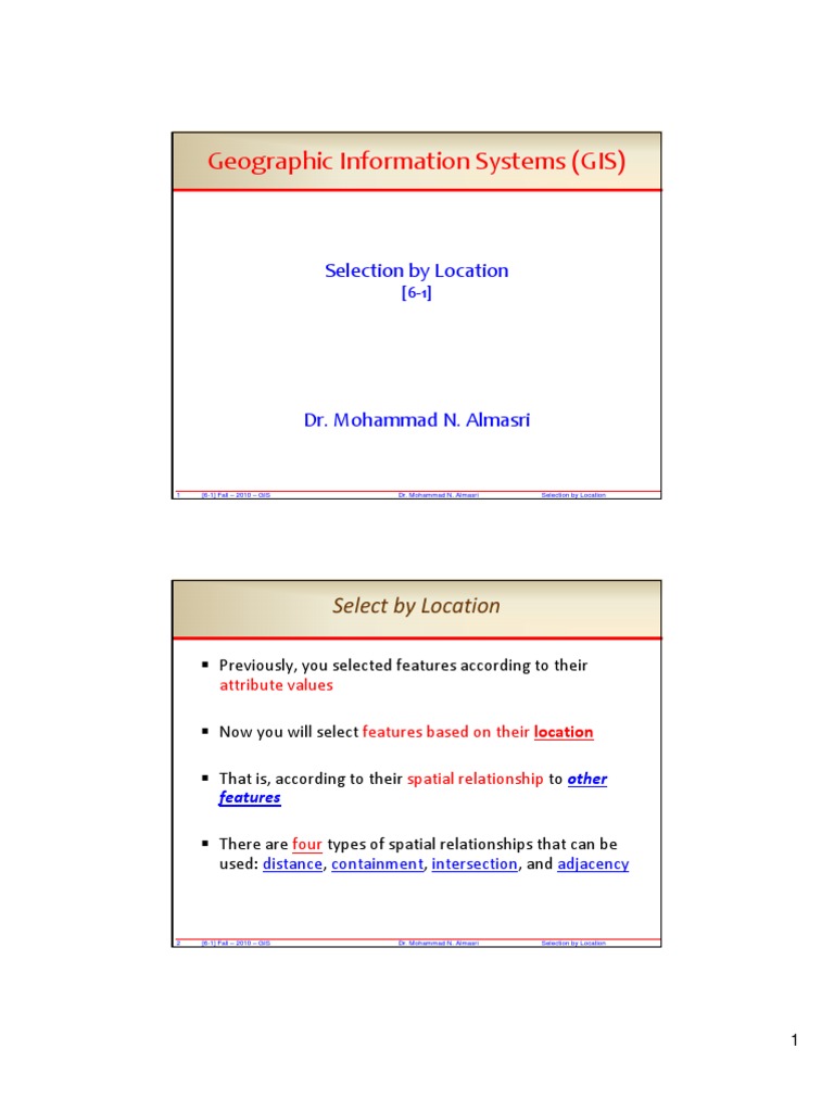 GIS Location Selection Guide | PDF | Vertex (Geometry) | Geographic ...