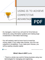 5-6. Using Is To Achieve Competitive Advantage