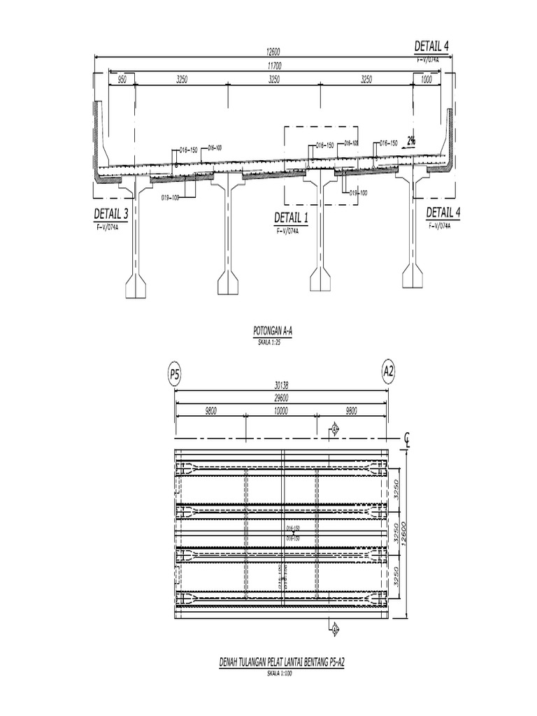 Penulangan Pelat Lantai(Deck) | PDF