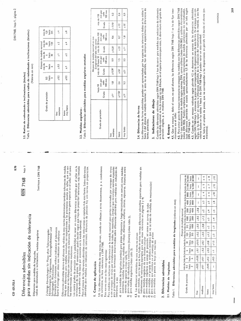 Din 7168 | PDF