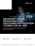 Microsoft Azure Infrastructure Solutions Certification Training For AZ 305