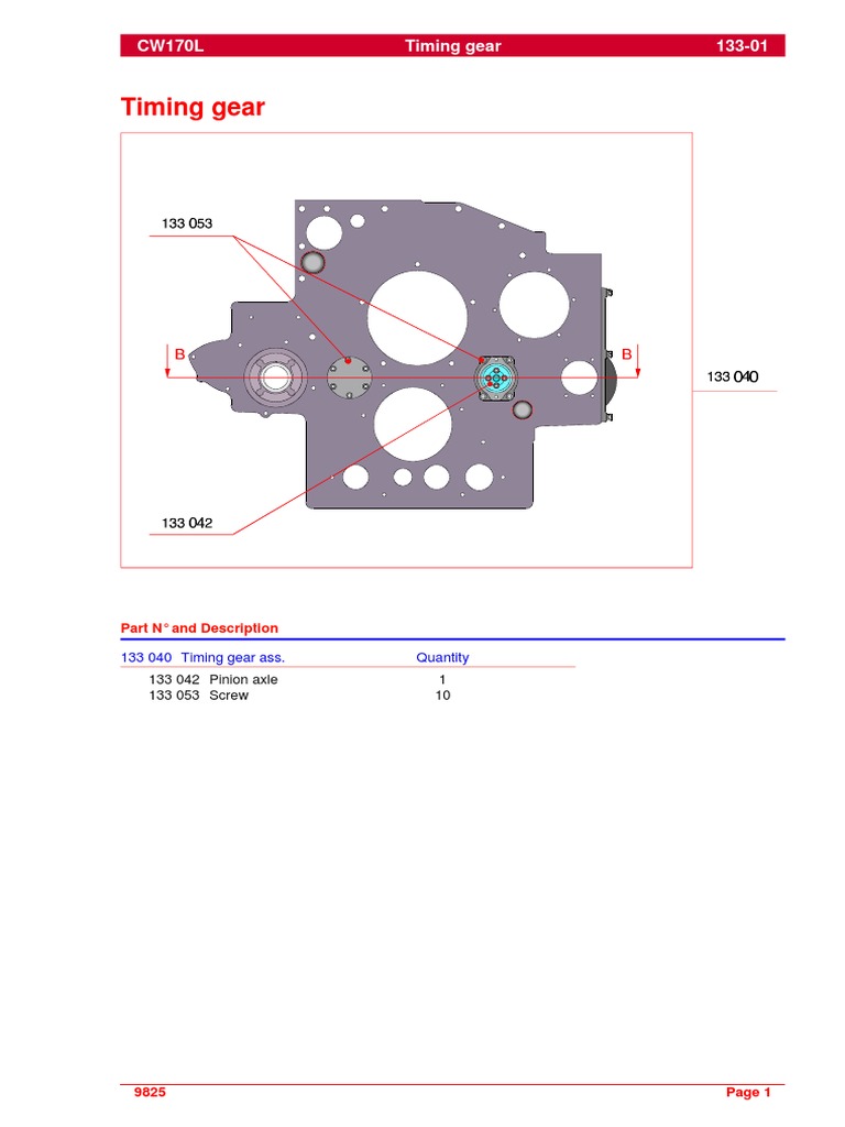 133 01 Timing Gear | PDF