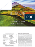 British Music: Clare Howick, Violin