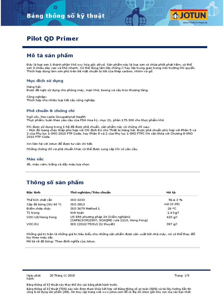 TDSPilot QD PrimerVNVietnameseProtective PDF