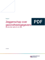 Rapportage Zeggenschap Gezondheidsgegevens Secundair Gebruik