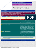 Win32 Assembly Tutorials