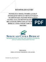 PENERAPAN MEDIA PEMBELAJARAN INTERAKTIF DENGAN MENGGUNAKAN NEARPOD PADA MATERI PEMANASAN GLOBAL DALAM MENINGKATKAN HASIL BELAJAR IPA SISWA KELAS VII SMP CITRA BERKAT CITRA INDAH TAHUN AJARAN 2022/2023