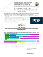 Teks Pelantikan Anggota Baru Remush An-Nahl 2023