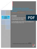 ONECCA TOGO Code de Deontologie Mai 2014 1