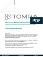 Supplier Self-Assessment Questionnaire