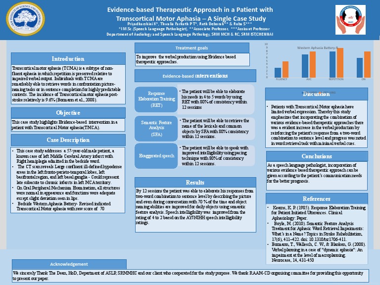 Avmc Poster | PDF | Aphasia | Speech