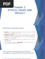 Chapter 3 - 1 MIS - Ethical Issues and Privacy