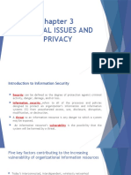 Chapter 3 - 1 MIS - Ethical Issues and Privacy