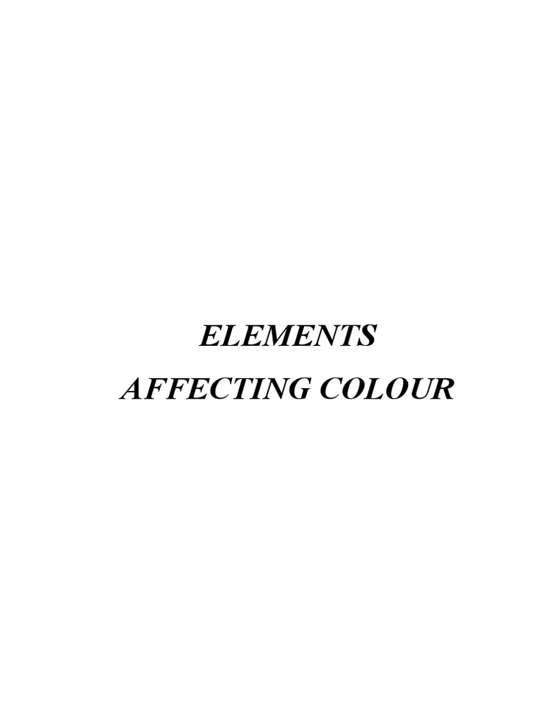 5ELEMENTS PDF Color Light